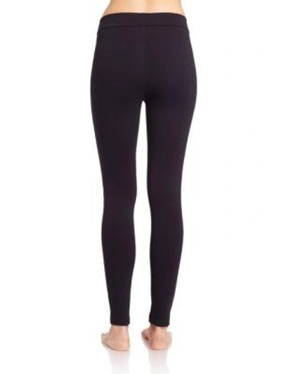 Shop Wolford Lindsey Leather-look Leggings In Black