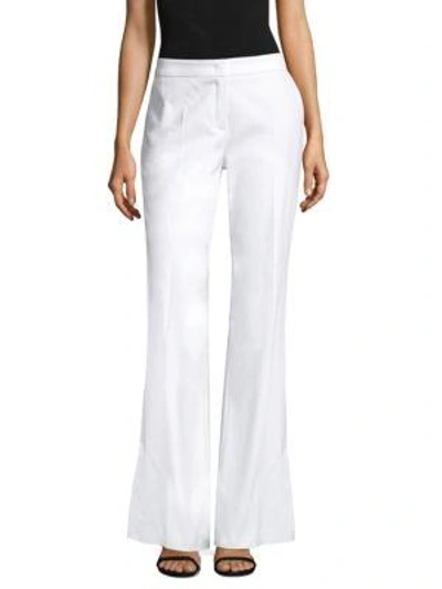 Shop Escada Bootcut Flare Trousers In White