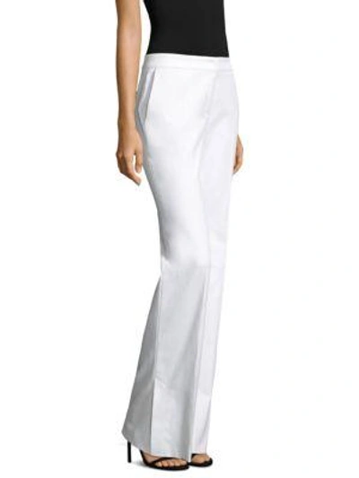Shop Escada Bootcut Flare Trousers In White