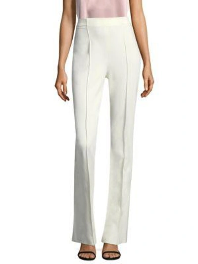 Shop Escada Bootcut Jersey Pants In Off White