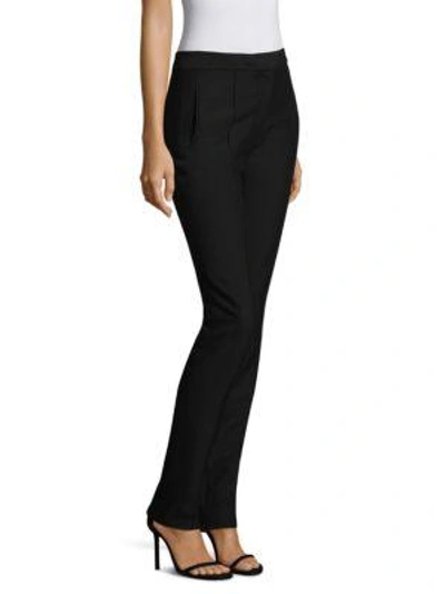 Shop Derek Lam Tapered Piped Trousers In Black