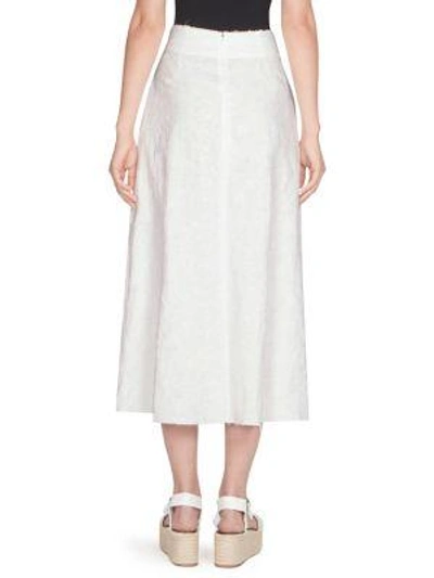 Shop Loewe Drawstring Skirt In White