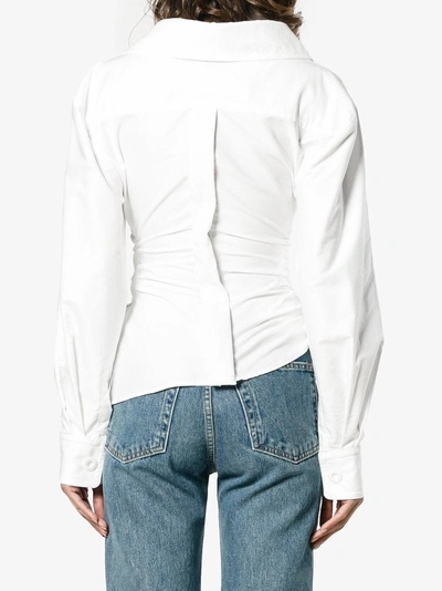 Shop Jacquemus La Chemise Elie Shirt In White