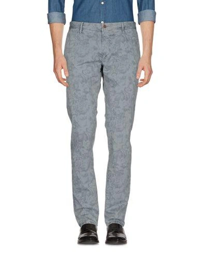 Shop Incotex Man Pants Grey Size 36 Cotton, Elastane