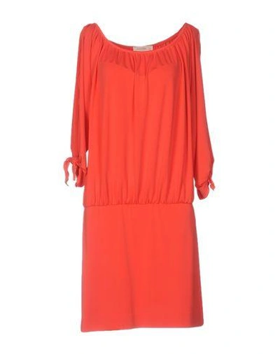 Shop Nicole Miller Short Dress In Red