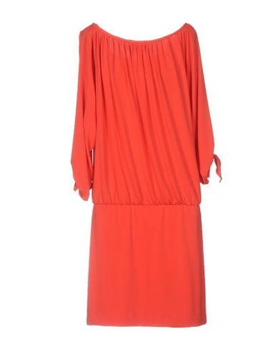 Shop Nicole Miller Short Dress In Red