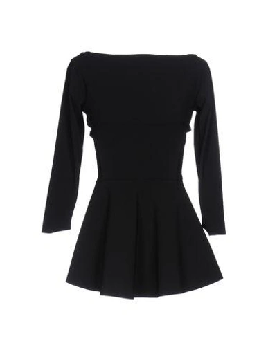 Shop Chiara Boni La Petite Robe Woman Top Black Size 4 Polyamide, Elastane