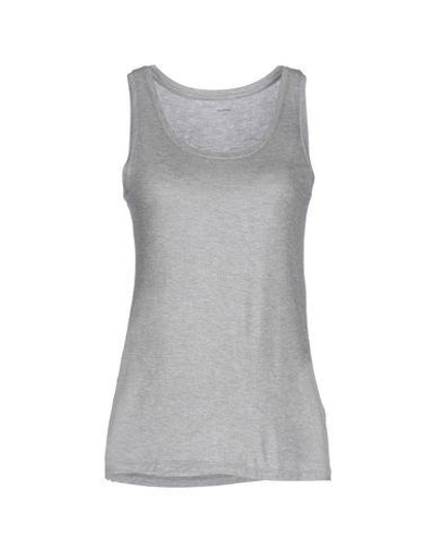 Shop Majestic Basic Top In Light Grey