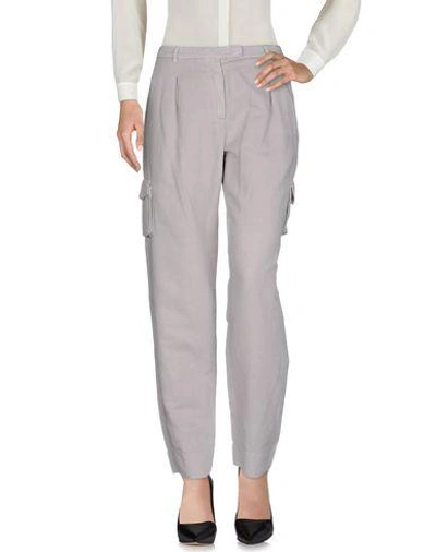 Shop Incotex Casual Pants In Grey