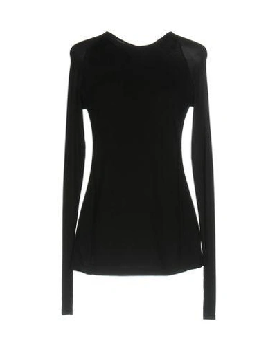 Shop Donna Karan T-shirt In Black
