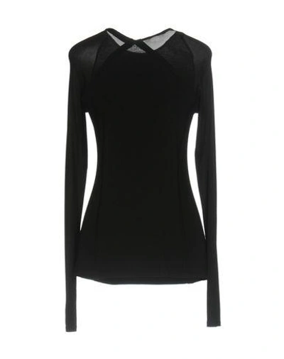 Shop Donna Karan T-shirt In Black