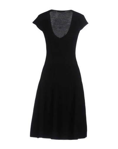 Shop Donna Karan Short Dress In Black