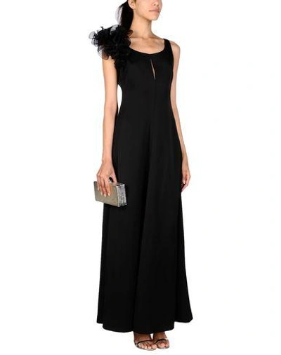 Shop Armani Collezioni Evening Dress In Black