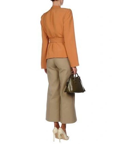 Shop Armani Collezioni Blazer In Camel