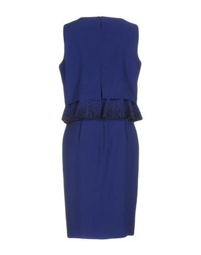 Shop Armani Collezioni Knee-length Dresses In Blue