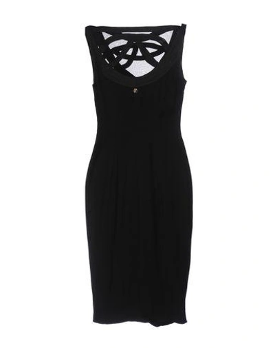 Shop Versace Evening Dress In Black