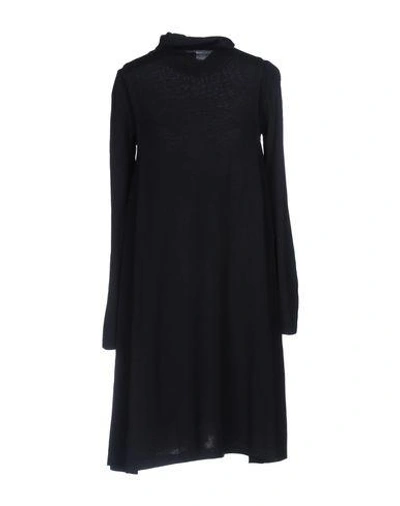 Shop Armani Collezioni Short Dress In Dark Blue
