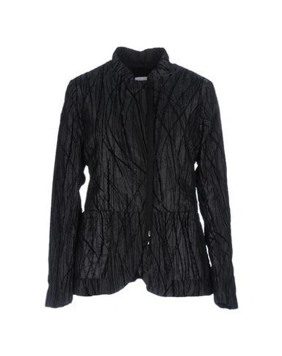Shop Armani Collezioni Down Jackets In Black