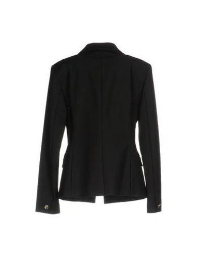 Shop Versace Blazer In Black