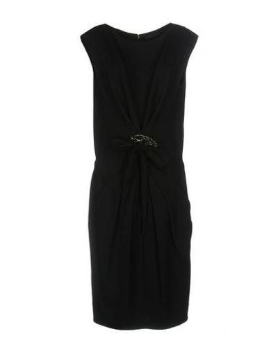 Shop Donna Karan Knee-length Dress In Black