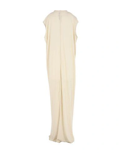 Shop Rick Owens Long Dress In Ivory