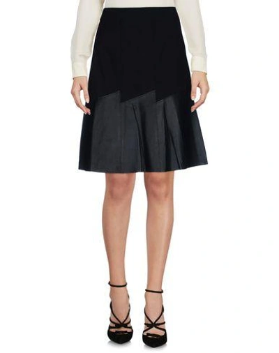 Shop Elie Tahari Knee Length Skirt In Black