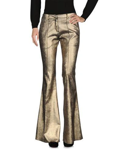 Shop Nude Casual Pants In Gold