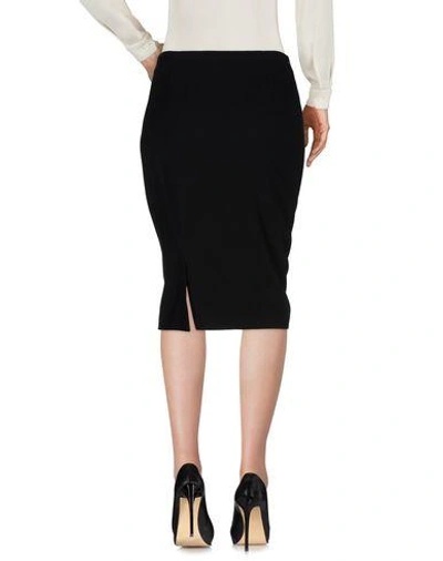 Shop Armani Collezioni Midi Skirts In Black