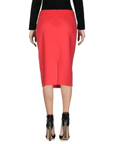 Shop Elie Tahari Knee Length Skirt In Red