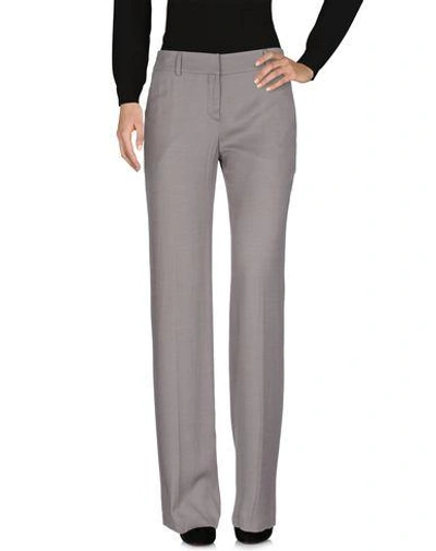 Shop Incotex Casual Pants In Dove Grey