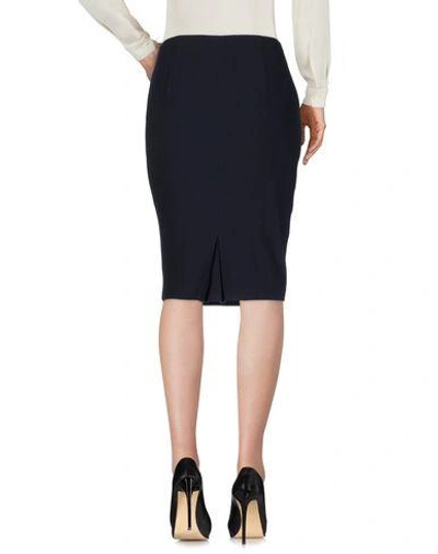 Shop Elie Tahari Knee Length Skirt In Dark Blue