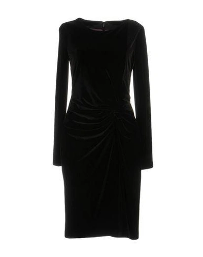Shop Talbot Runhof Woman Mini Dress Black Size 8 Polyester, Elastane, Acetate, Polyamide