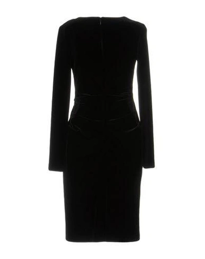 Shop Talbot Runhof Woman Mini Dress Black Size 8 Polyester, Elastane, Acetate, Polyamide