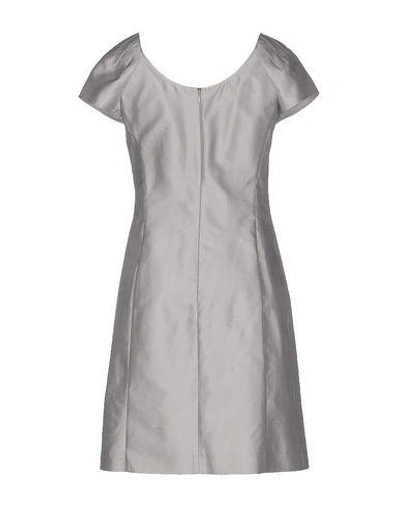 Shop Armani Collezioni Short Dress In Grey