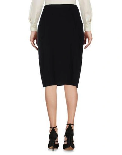 Shop Costume National Knee Length Skirt In Black