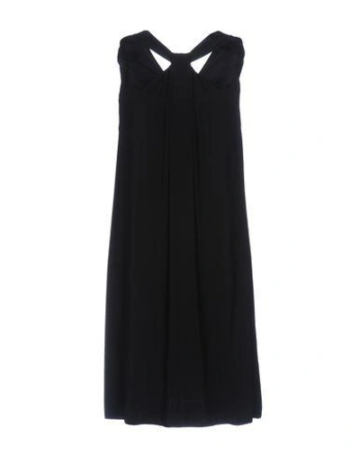 Shop Armani Collezioni Knee-length Dress In Black