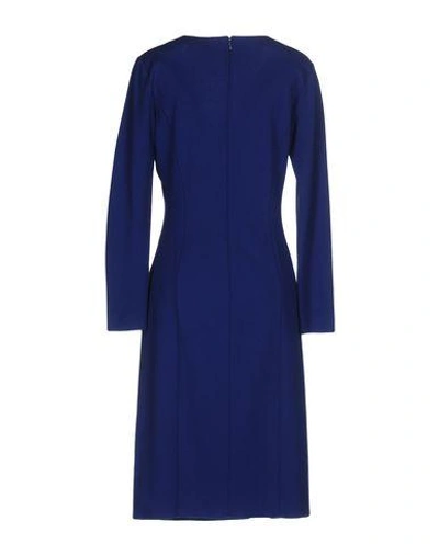 Shop Armani Collezioni Midi Dresses In Blue