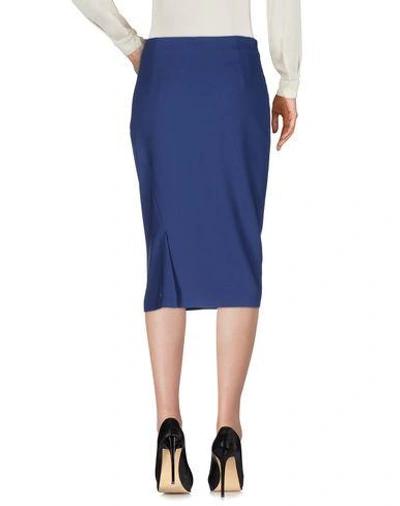 Shop Armani Collezioni 3/4 Length Skirt In Blue