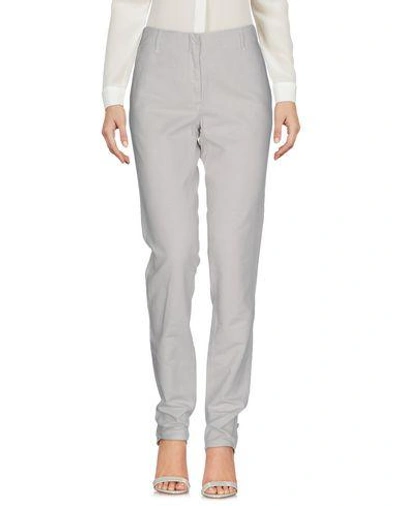 Shop Incotex Woman Pants Light Grey Size 27 Cotton, Linen
