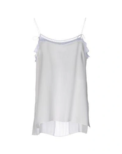 Shop Elie Tahari Silk Top In White