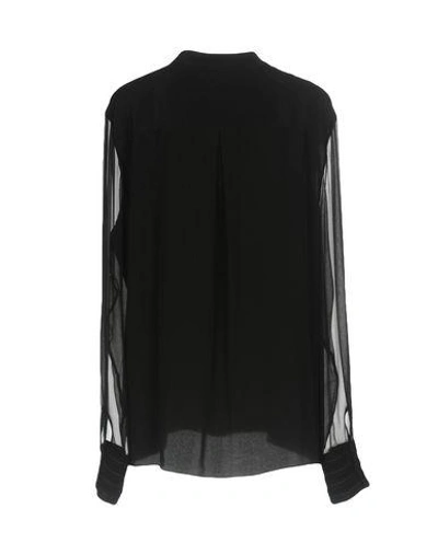 Shop Elie Tahari Silk Shirts & Blouses In Black