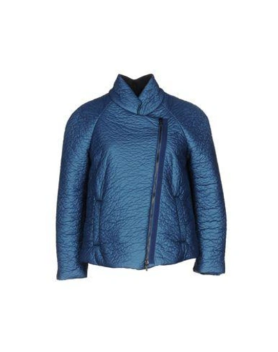 Shop Armani Collezioni Jacket In Blue