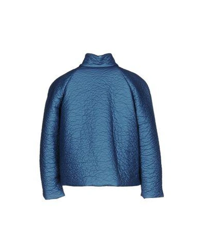 Shop Armani Collezioni Jacket In Blue