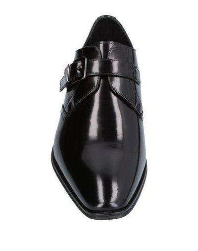 Shop Versace Loafers In Black