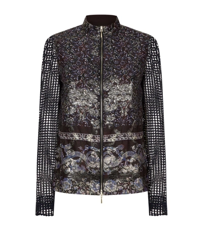 Shop Elie Tahari Orchid Jacket In Blue