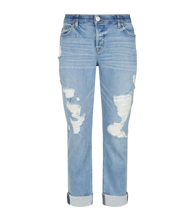 Shop Hudson Riley Relaxed Cropped Jeans In Blue
