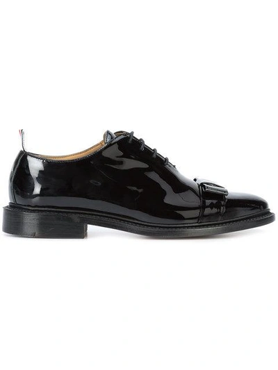 Shop Thom Browne Bow One-piece Oxfords In Black