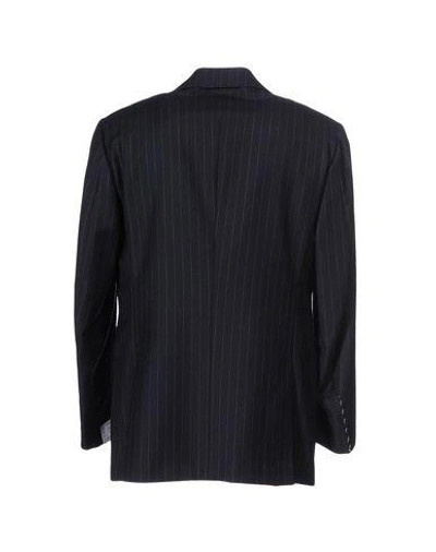 Shop Kiton Blazer In Dark Blue