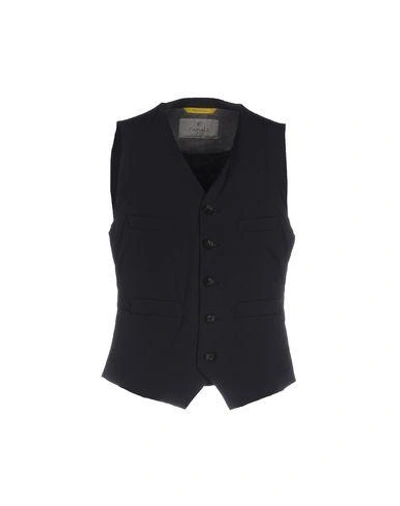 Shop Canali Suit Vest In Dark Blue