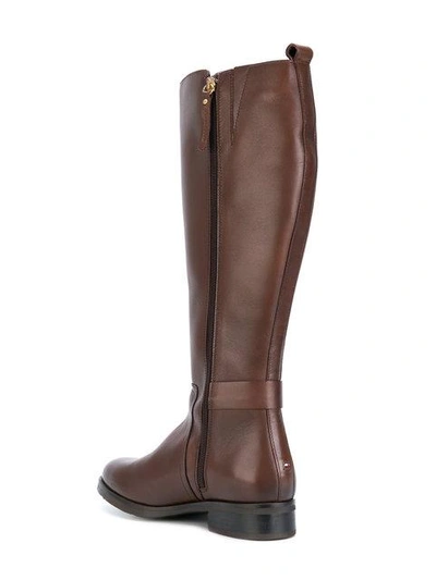 Shop Tommy Hilfiger Knee High Boots In Brown